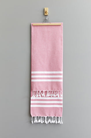 Esra Stripe Hammam Towel | Pink