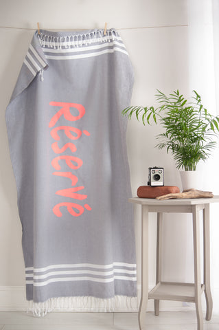 Esra Print Reservé Hammam Towel | Indigo