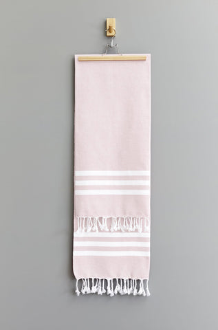 Pink Star Print Hand Towel